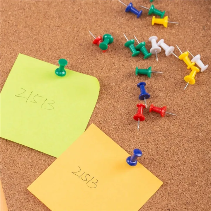 35%20Pieces%20Push%20Pin%20With%20Plastic%20Heads%20And%20Steel%20Points%20Thumb%20Tacks%20For%20Map%20Cork%20Notice%20Board%20Multicoloured%20-%20Image%204