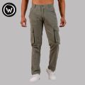 Wraon Army Green Premium Cotton Fancy Cargo Box Pant For Men - Fashion | Cargo Pants For Men | Men's Wear |. 