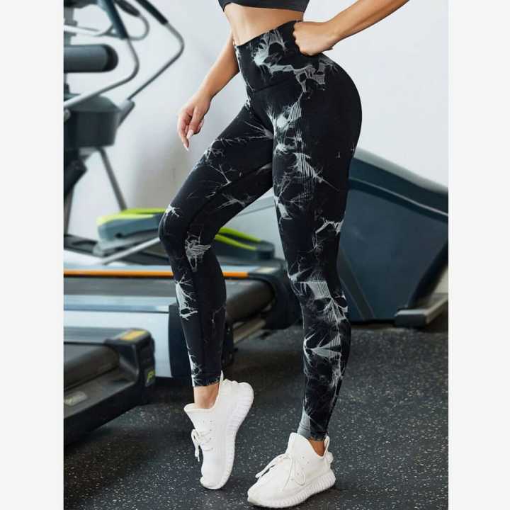 Seamless Tie Dye Sports Leggings | Workout Dress | Sports Wear