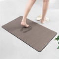 Bath Mat Rug-Rubber Quick Dry Super Absorbent Thin Bathroom Rugs Fit Under Door-Washable Bathroom Floor Mats Navy Blue L High Guality Easy to Use. 