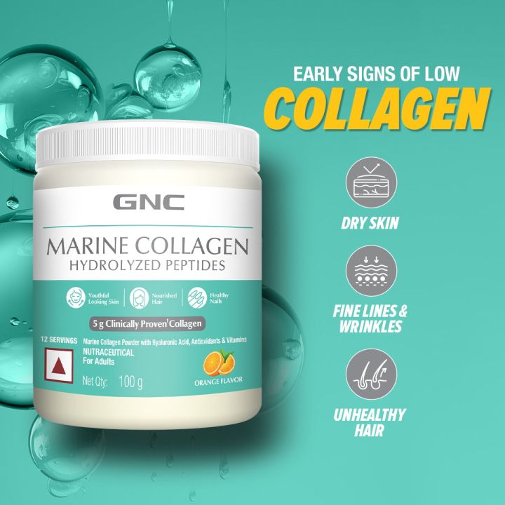GNC%20Marine%20Collagen%20Hydrolyzed%20Peptides%20100g%20(Orange%20Flavor)%20With%20Reduce%20Fine%20Lines%20&%20Wrinkles%20For%20Youthful%20Skin%20-%20Image%203