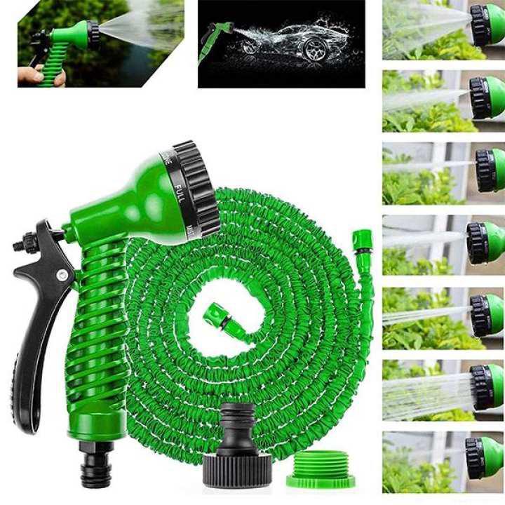 50 Ft Garden Hose Pipe Expandable Hose Pipe Up To 15 Metres (Color Assorted)