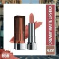 Maybelline New York Color Sensational Creamy Matte Lipstick, 656 Clay Crush, 3.9g. 