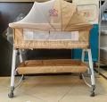 CozyKids - Multifunctional Cranks Silent Wheels Baby Crib Bed Jhula. 