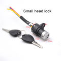Ignition Switch Key Power Lock Universal Electric Bicycle Biking Portable Dustproof Cycling Parts for Electric Scooter Fengshi. 