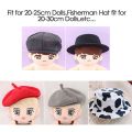 Cute for 20cm Dolls Candy Color 20cm Doll Hat Fashion Caps Animal Casual Hat Flannel Casual Hats For hat. 