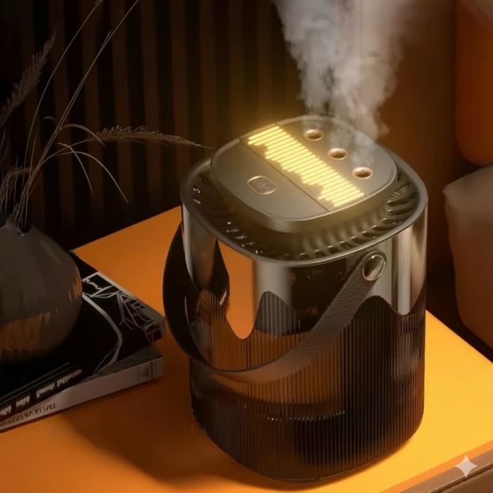 3 Liter Cool Mist Humidifier With 3 Outlets One-Touch Control & Auto Shut-Off