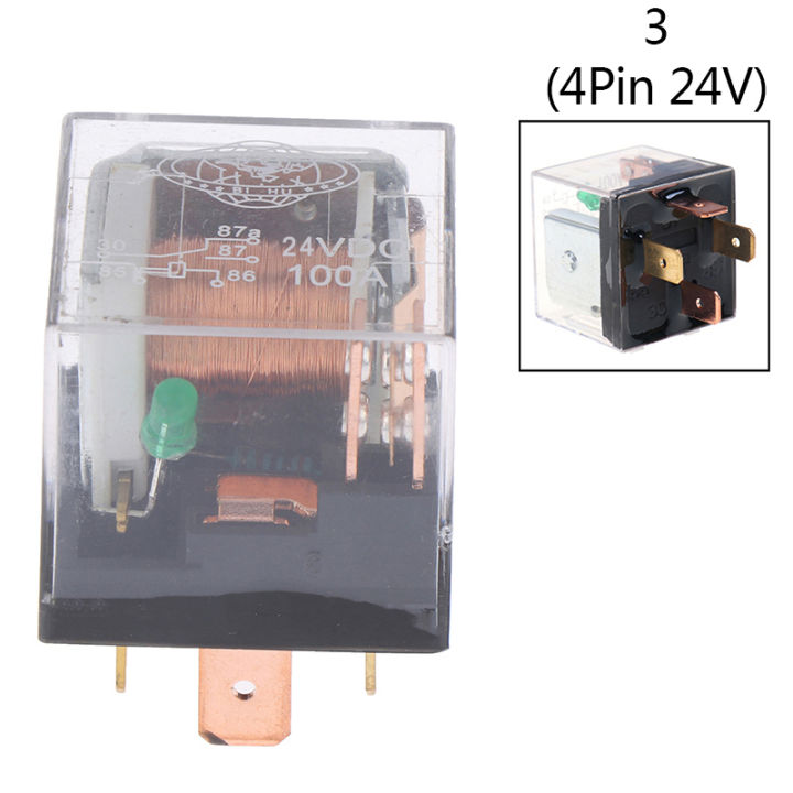 Waterproof automotive relay 12v/24v 100a 4pin/5pin spdt control car relays