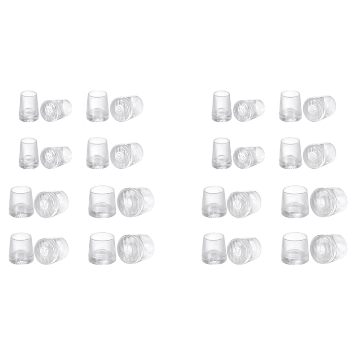 16 Pairs High Heel Protector Heel Repair Caps Covers, Extra Small, Small, Medium, Large, Clear High Heel Protectors