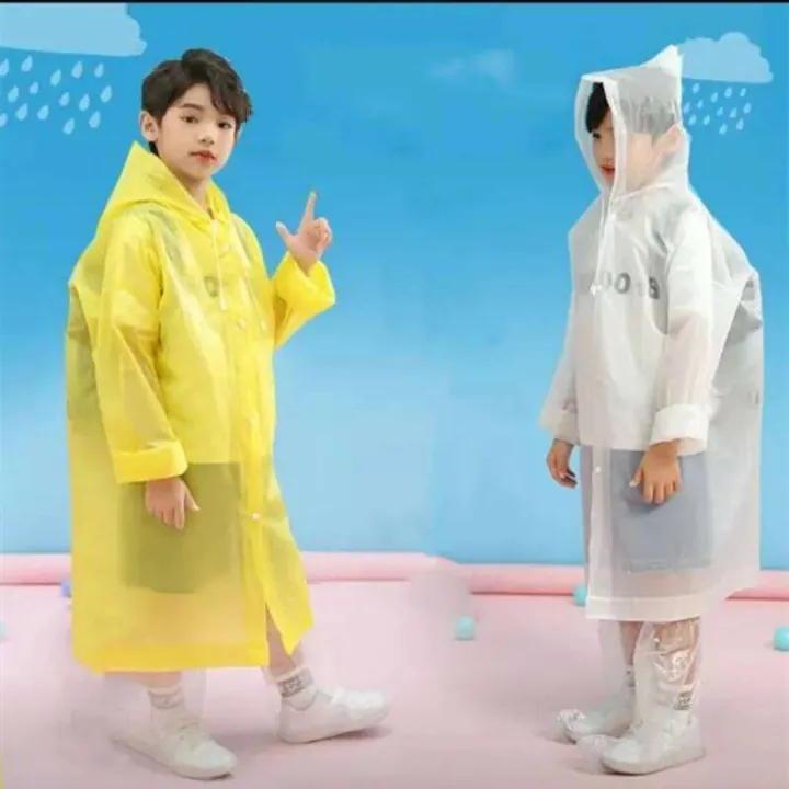 poncho%20Waterproof%20reusable%20with%20hood%20Childrens%20outdoor%20travel%20portable%20transparent%20raincoat%20-%20Image%202