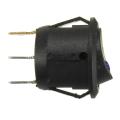 Car Boat 12V Round ON-OFF Illuminated LED Dot Rocker Push Button Toggle Switch Blue. 