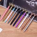 Pen With Big Diamond/Crystal -Metal Ballpoint Pen Office Supplies -Black Ink(Pack Of 12). 