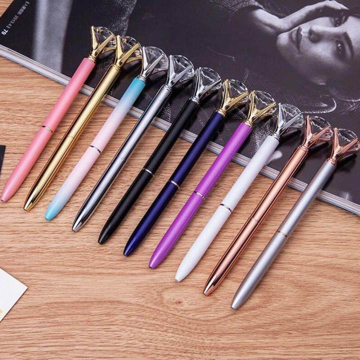 Pen%20With%20Big%20Diamond/Crystal%20-Metal%20Ballpoint%20Pen%20Office%20Supplies%20-Black%20Ink(Pack%20Of%2012)%20-%20Image%203