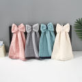 XimiVogue Cream Walf Checks Bowknot Hand Towel - Per Piece. 
