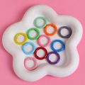 5 Pcs Handmade Part Accessories 25mm O Ring Keychain Clips Metal Colorful Openable Round Carabiner Durable Spring Clasp Jewelry. 