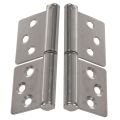 NAMUNY 2 Pcs 3 Inch 360 Degree Rotating Window Door Flag Hinge & 100Pcs Flat Self-Tapping Screw. 