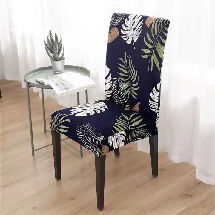 SALCKO%20Set%20Of%206%20-%20Palm%20Leaf%20Pattern%20Stretchable%20Dining%20Chair%20Cover%20-%20Image%202
