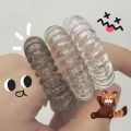 9pcs/set Hair Ties Elastic Plastic Hair Band Rubber Telephone Cord Scrunchies HEQING. 