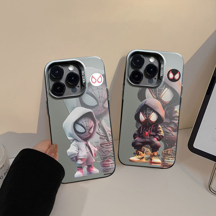 MissConnie%20Q-version%20Black%20White%20Spider%20Man%20Phone%20Case%20Compatible%20for%20IPhone%2015%2011%2012%2013%2014%207%208%20Pro%20Max%20XR%20X%20XS%20Max%20Soft%20Shockproof%20Cover%20-%20Image%205