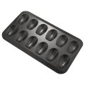 fasdaga 4 Packs Non-Stick Madeleine Pot, Baking Mold 12 with Shell Cake Baking Tray Chocolate Non-Stick Baking Tray. 