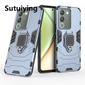Sutuiying Original Huangdian Fashion Vivo V30 Lite 5G केस Vivo V30 Lite 5G कभर शकप्रूफ आर्मर PC सिलिकन स्ट्यान्ड होल्डर फोन ब्याक कभर Vivo V30 Lite 5G को लागि. 