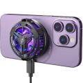 SL10 Mobile Phone Radiator Magnetic Back Clip Semiconductor Cooling Cooler Digital Display Mobile Phone Cooler For IPhone And Android. 