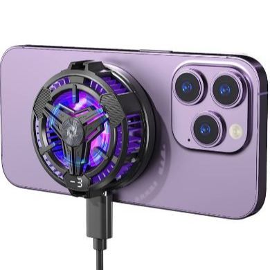SL10 Mobile Phone Radiator Magnetic Back Clip Semiconductor Cooling Cooler Digital Display Mobile Phone Cooler For IPhone And Android