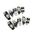 Yihe handmade wearing nails, dark punk style, mart, cute checks, bows, detachable nails, nail art stickers. 
