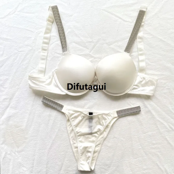 Difutagui%20Women's%20Thong%20Women's%20Panties%20Underwear%20Solid%20Color%20Thong%20Hot%20Selling%20Women's%20Underwear%20Rhinestone%20Letter%20Pattern%20Underwear%20-%20Image%205