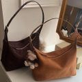 Cute Handbag Suede Shoulder Bag Solid Color Large Capacity Hobo Bag Fashion Ladies Crossbody Bag Autumn and Winter. 