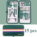 Makeup Set Nail Art Bag Set Nail Clipper Set Pieces High Quality 19 Pack Nail Clippers Stainless Steel Band Folding Scissors Beauty Tools. 