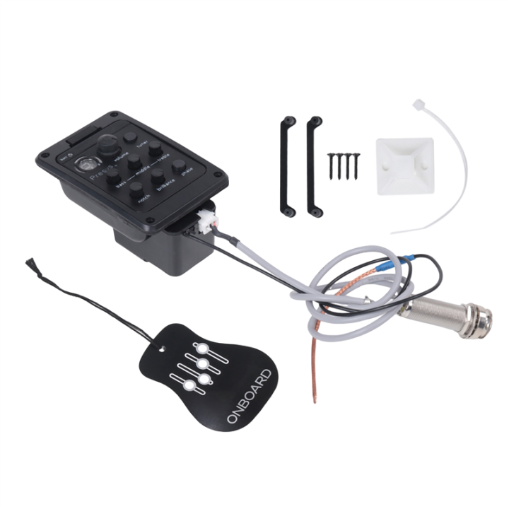Electric Box Sound Hole Equalizer Guitar Tuner Mix Guitar Guitar Accessories Folk Pickup Guitar Accessories