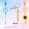 20pcs Beadable Keychains Bars,Diy Multicolor Blank Beadable Keychains-Keychain Bars for Beaded Keychain Making Kit. 