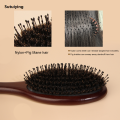 Sutuiying Women's Hair Comb Scalp Massager Bamboo Handle Professional Original Boar Bristle Airbag Hairbrush for Thick Thin Curly Wet Hair. 