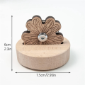 1Set Tabletop Yarn Cutter with Thread Cutting Tools with Anti-Slip Stand Wood. 