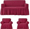 Stretchable Elastic Sofa Cover Set (2+1+1). 