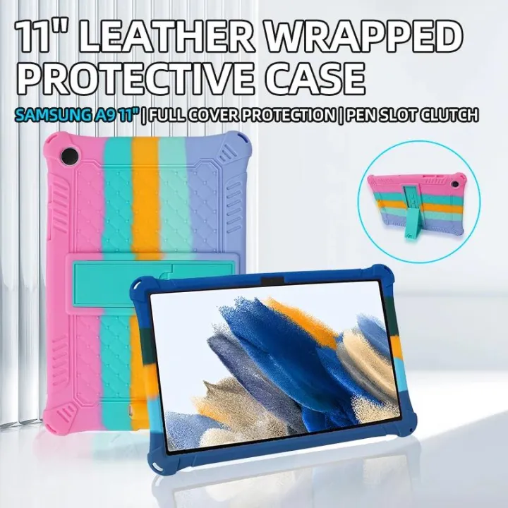Tablet%20Cover%20For%20Samsung%20Galaxy%20Tab%20A9+11plus%20Case%202023%20SM-X210%20X215%20X216%20A9%208.7%20SM-X110/X115%20Soft%20Silicon%20Kids%20Stand%20Case%20capa%20-%20Image%202