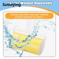 Sutuiying transparent bag Lint Remover Washable Clothes Hair Sticky Roller Reusable Portable Pet Hair Remover Sticky Roller Carpet Sofa Home Cleaning New. 