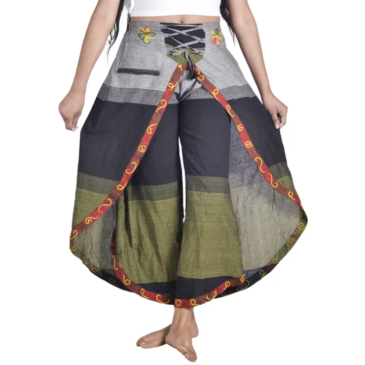 Green%20&%20Black%20Tone%20Butterfly%20Trousers%20Pants%20For%20Women%20-%20Image%208