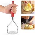 Stainless Steel Potato Masher & Juice Maker | Durable Kitchen Tool | Perfect for Smooth Mashed Potatoes. 