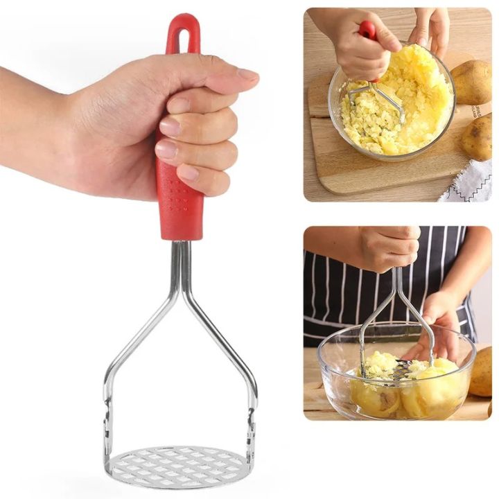 Stainless Steel Potato Masher & Juice Maker | Durable Kitchen Tool | Perfect for Smooth Mashed Potatoes