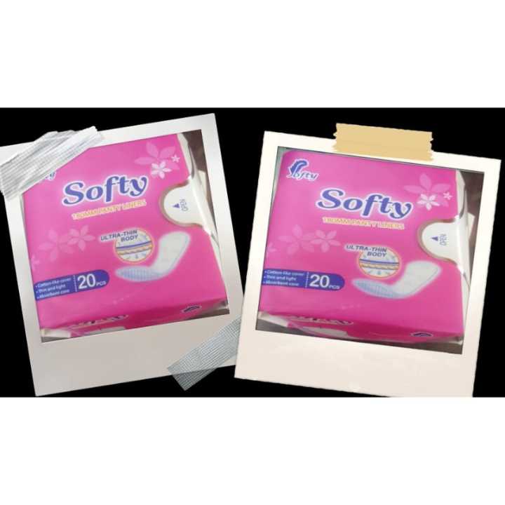 Softy Panty Liner Ultra Thin 20pcs Pack Of 2