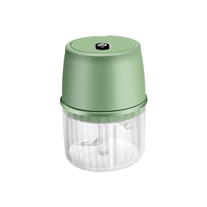USB Electric Garlic Chopper 250ML Wireless Food Chopper, Green