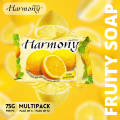 Harmony Fruity Soap Bar with Natural Lemon Extract (75g) (Multipack). 
