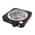Single Burner Electric Hot Plate Stove 1500W Black Color. 