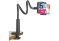 Super Strong Phone Holder, Bed Gooseneck Mount - Flexible Arm 360 Mount Clip Adjustable Bracket Clamp Stand for Cell Phone and Tablet. 