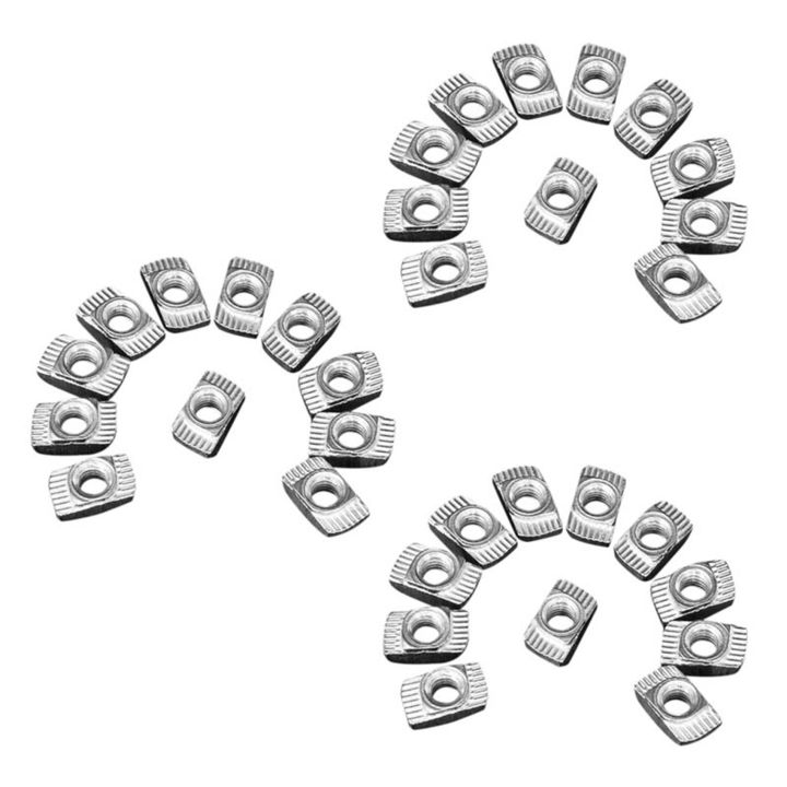 fasdaga 300 Pcs M5 Hammer Nut Carbon Steel Aluminum Connector T Fastener Sliding Nut