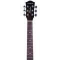 Kadence Frontier Series, Electric Acoustic Black Guitar With EQ, Die Cast Keys, Set Of Strings, Strap, Picks And Bag (Black EQ, Electric Acoustic). 