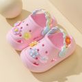 Children's slippers summer baby 2024 New cute flower soft bottom indoor non-slip children's sandals hole shoes. 