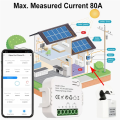 Tuya Smart Life ZigBee Energy Meter Bidirectional 2 Channel with Clamp CT App Monitor Solar Power,80A,110V 240VAC Easy Install. 